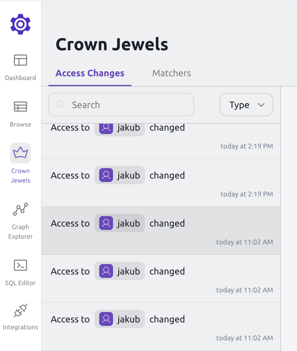 Crown Jewels access changes