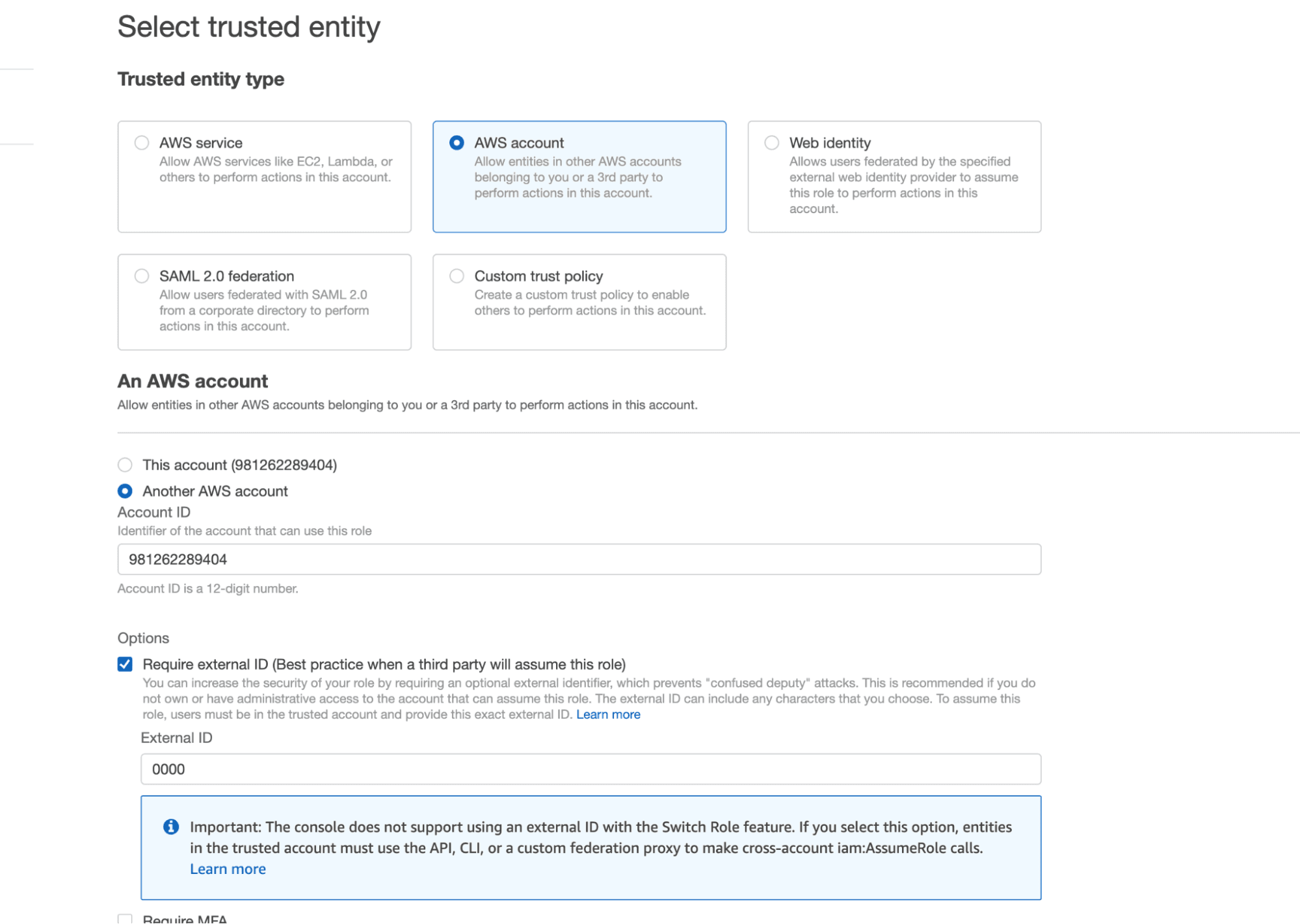 aws role creation