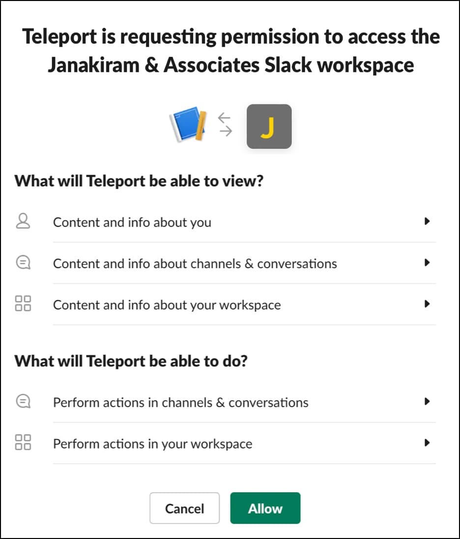 install slack app