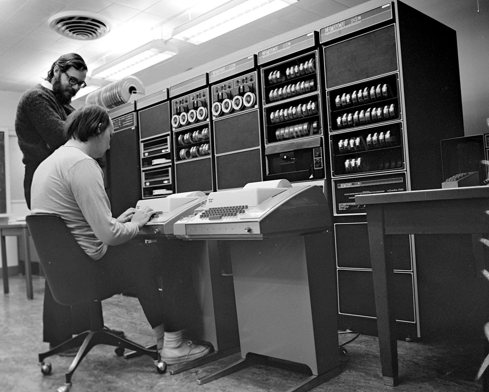 Ken Thompson and Dennis Ritchie