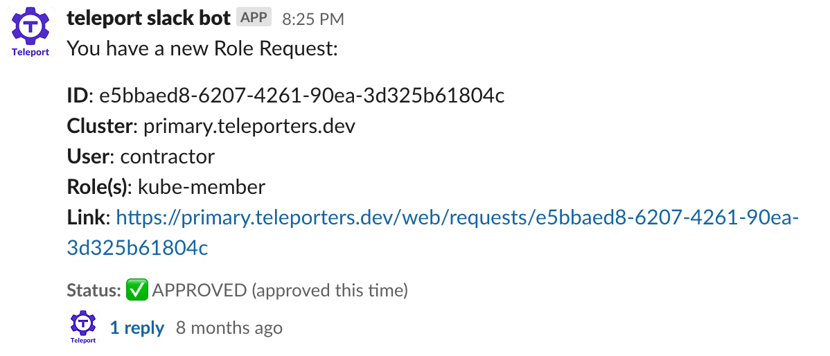 Access Request in Slack