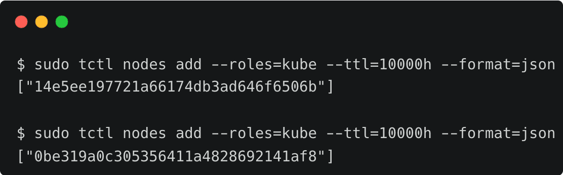 tctl add nodes