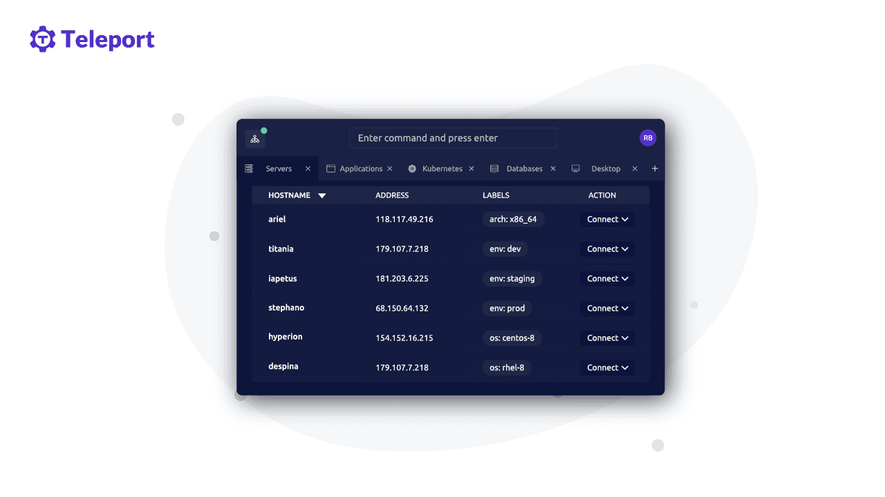 Teleport Connect for Kubernetes