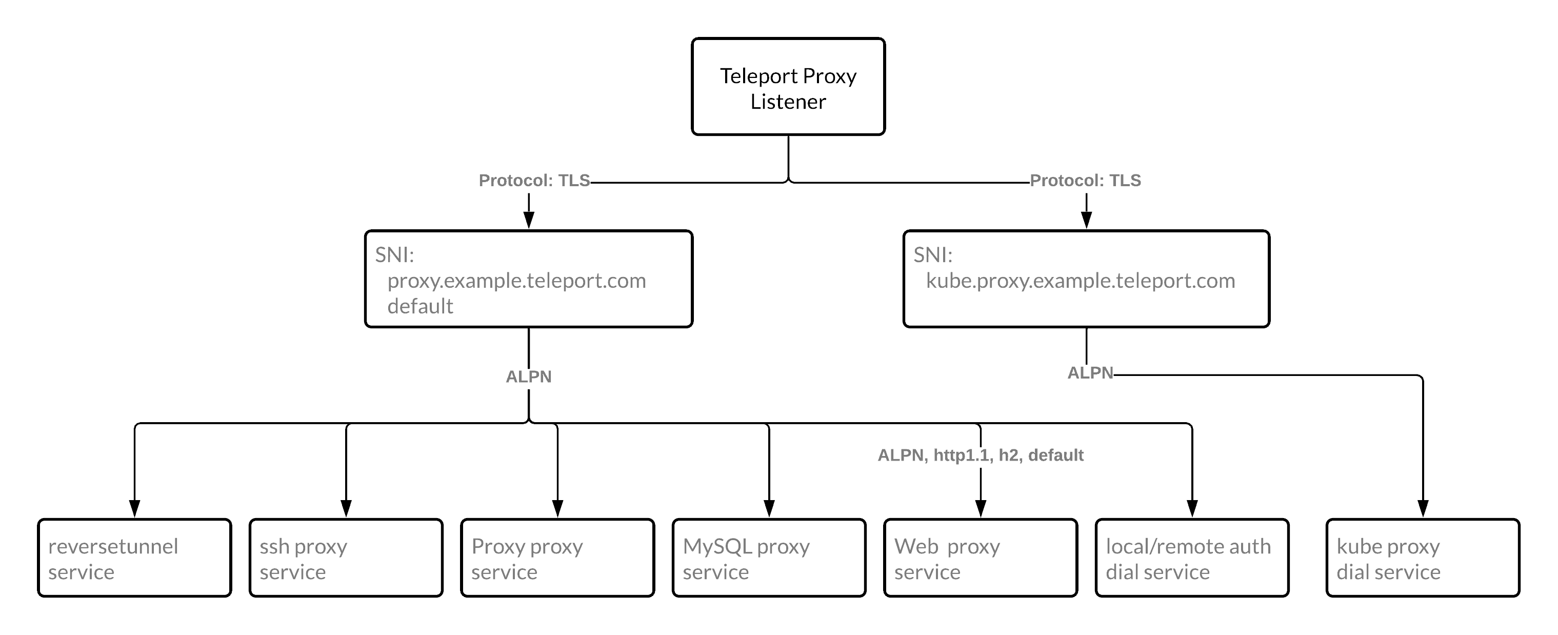 SNI and ALPN example