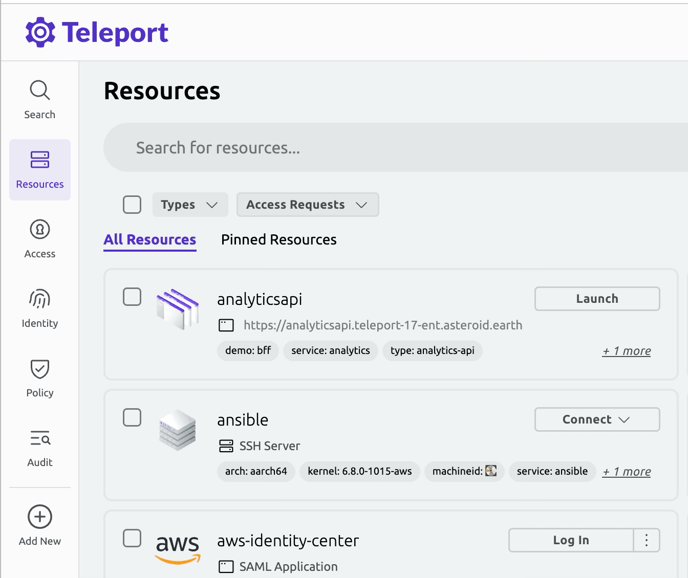 Updated Teleport UI